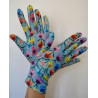 3 Paires de Gants Coréens polaire Ophélia bleu