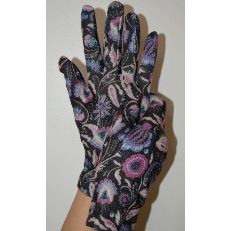 3 Paires de Gants Coréens lucinda Kimo Noir Velours