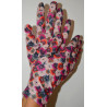 3 Paires de Gants Coréens Polaire Lucina rose