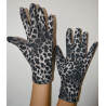 3 Paires de Gants Coréens Polaire panthère noire