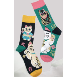 6 paires Chaussettes Chats...