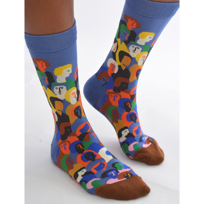6 paires de Chaussettes foules fantaisie