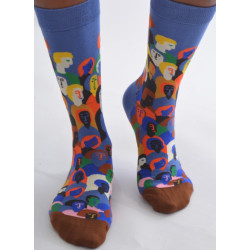 6 paires de Chaussettes foules fantaisie