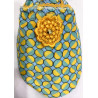 6 paires de chaussons velours Balloon jaune