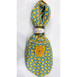 6 paires de chaussons velours Balloon jaune