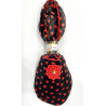 6 paires de chaussons velours Carina rouge