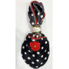 6 paires de chaussons velours Dots Rouge
