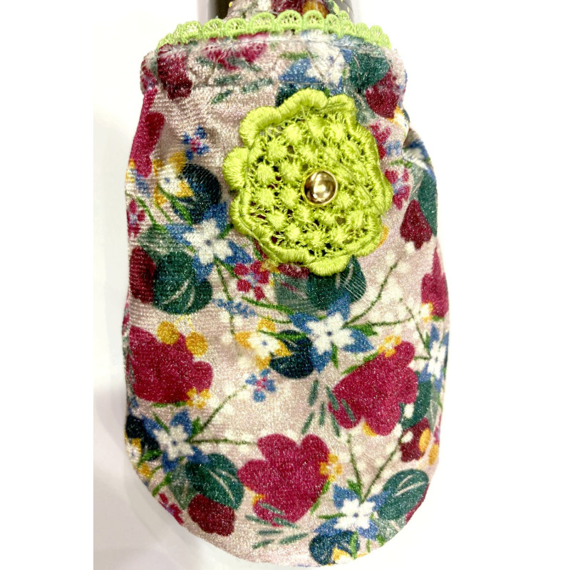 6 paires de chaussons velours Elisa Green Salad