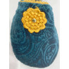 6 paires de chaussons velours Flor Jaune