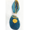 6 paires de chaussons velours Flor Jaune
