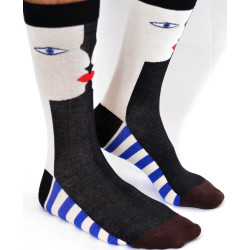 Chaussettes-LPC-coton-homme-visages-amour-abstrait-F