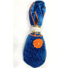 6 paires de chaussons velours Flor Orange