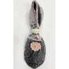 6 paires de chaussons velours Flor pink Vintage