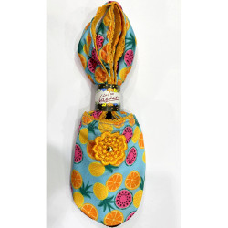 6 paires de chaussons light Fruitty Jaune