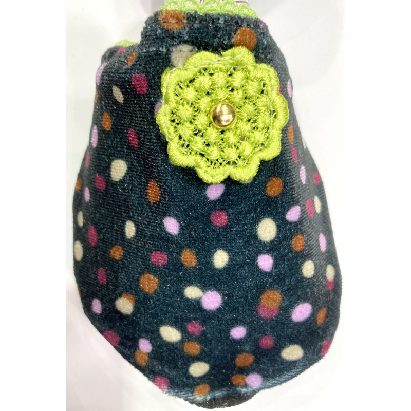 6 paires de chaussons velours Gibouly Green salad