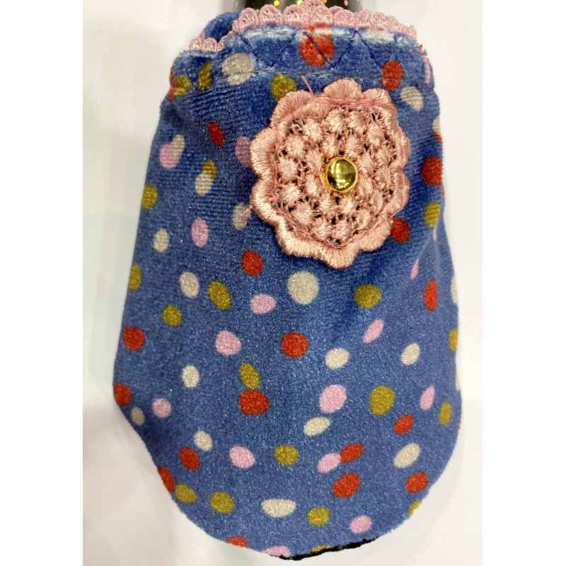 6 paires de chaussons velours Gibouly pink Vintage