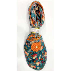 6 paires de chaussons velours Iris Orange