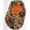 6 paires de chaussons velours Kyoto orange