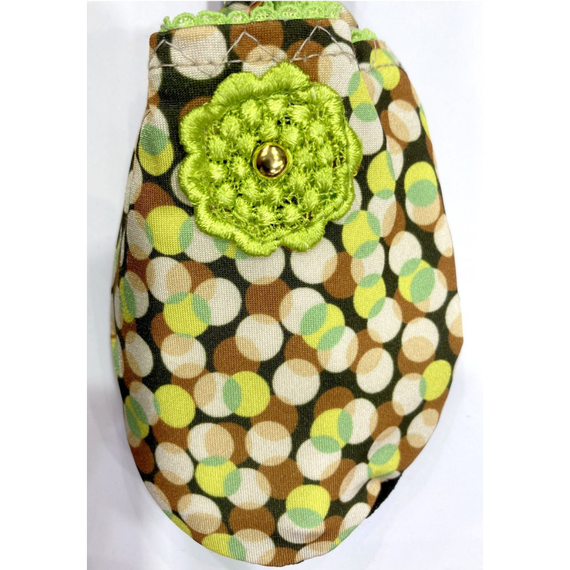 6 paires de chaussons Léger Bubble Green salad