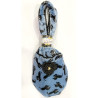 6 paires de chaussons Velours Miaou Bleu