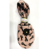 6 paires de chaussons Velours Miaou rose