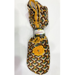 6 paires de chausson velours Terrazzo jaune