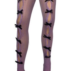 3 paires de collants Dentelle à nœuds Papillons
