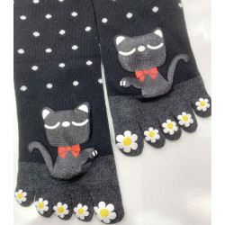 9 paires de chaussettes 5 Doigts Chats rigolos