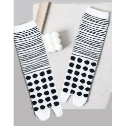 4 paires Tabis coton Pois...