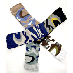 10 paires de chaussettes 5 doigts Camouflages