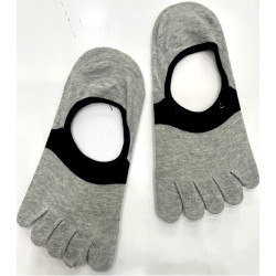 10 Paires de Socquettes invisible 5 Doigts coton