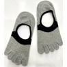 10 Paires de Socquettes invisible 5 Doigts coton