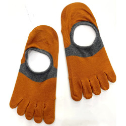10 Paires de Socquettes invisible 5 Doigts coton