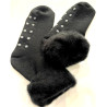 4 paires de chaussettes Chaussons hiver laine polaire Anti dérapant