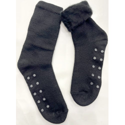 4 paires de chaussettes Chaussons hiver laine polaire Anti dérapant