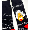 6-paires-chaussettes-coton-Einstein-théorie-de-la-relativité noir