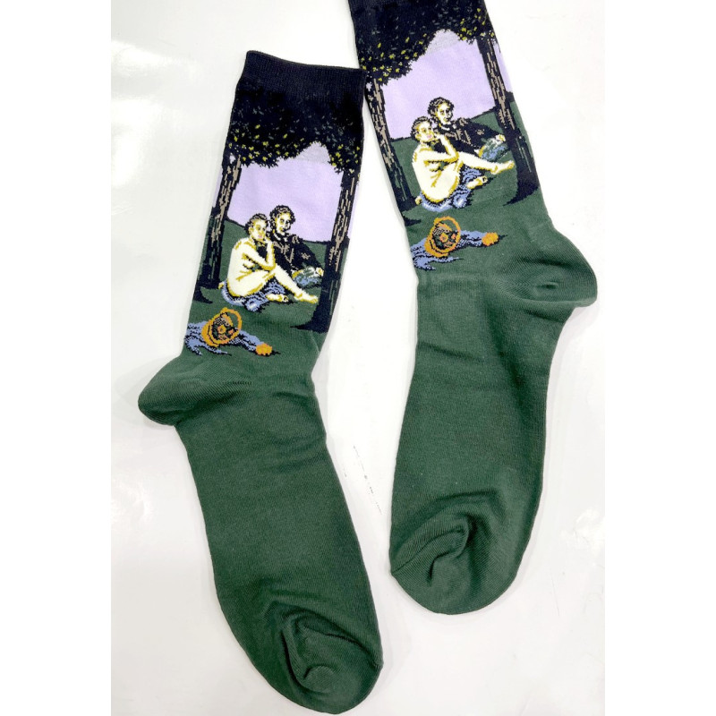 6 paires de chaussettes coton Déjeuner sur l'herbe Manet
