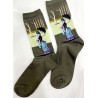 6 paires de chaussettes coton art musée Promenade Seurat