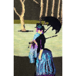 6 paires de chaussettes coton art musée Promenade Seurat
