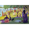 6 paires de chaussettes coton art musée Promenade Seurat