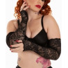 4 Mitaines Manchons Dentelle authentique 45 cm
