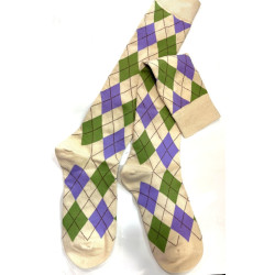 6 Paires de Mi bas Argyle Tendance