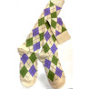 6 Paires de Mi bas Argyle Tendance