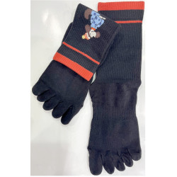 3 paires de chaussettes noires 5 Doigts Yoga Dogs
