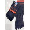 3 paires de chaussettes noires 5 Doigts Yoga Dogs