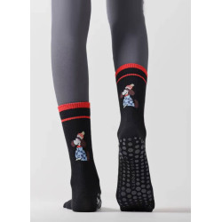 3 paires de chaussettes noires 5 Doigts Yoga Dogs