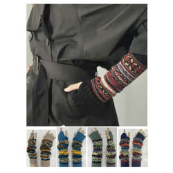 8 Paires Assorties Mitaines Manchons style norvégien