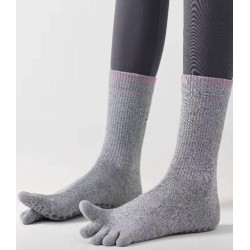 3 paires de chaussettes grises 5 Doigts Yoga Dogs