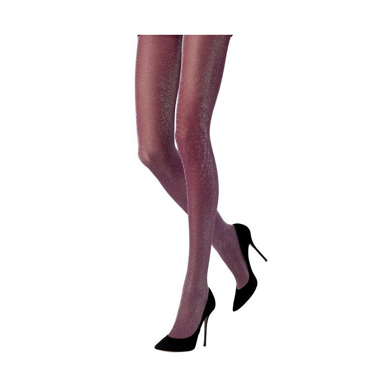 3 paires de Collants Semi opaque Bordeaux Lurex