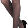 3 paires de Collants Semi opaque noir argenté Lurex